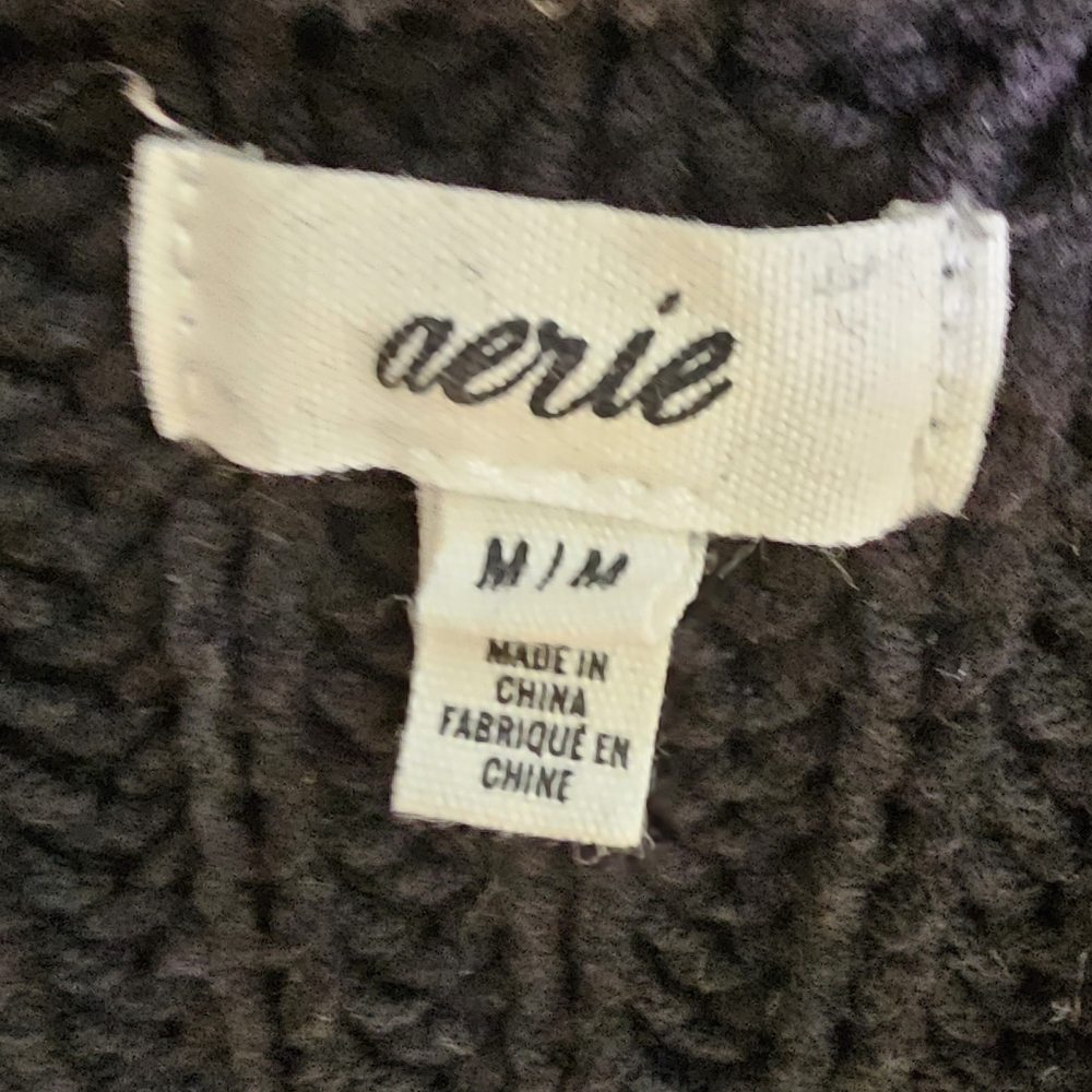 NWOT Aerie Hooded Ribbed Cape - Picture 9 of 11